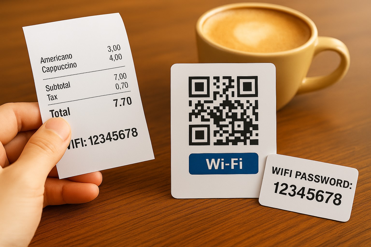 Wi-Fi用QRコードの利用イメージ